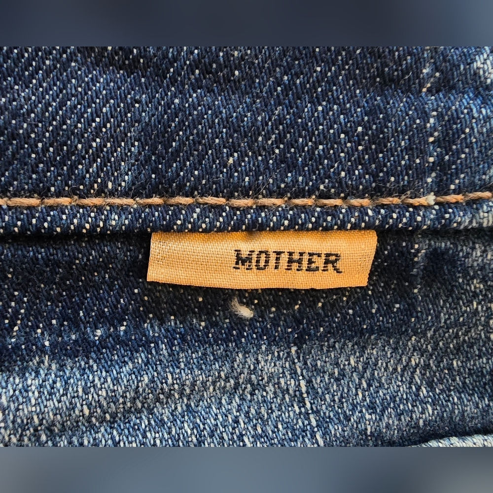 MOTHER SUPERIOR The Dazzler Cowboys Don't Cry Straight Leg Jeans Size 28 - Picture 5 of 11